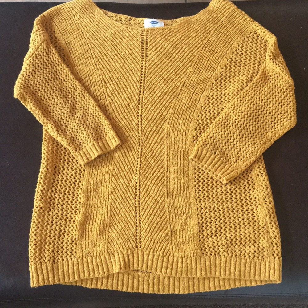 Mustard Yellow Old Navy Pullover Sweater